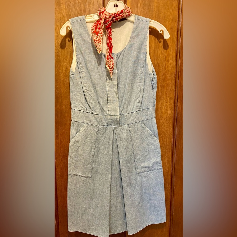 J. Crew Chambray Dress ❗️100% Cotton❗️Sz 2